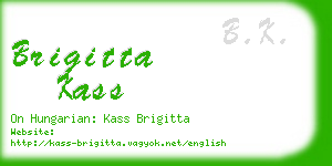 brigitta kass business card